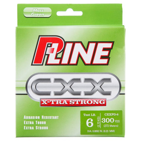 P-Line CXX X-tra Strong 6lb Test Moss Green