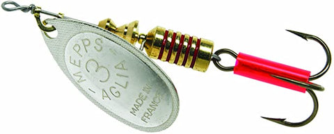 Mepps B3 S Aglia Plain Treble 1/4-Ounce
