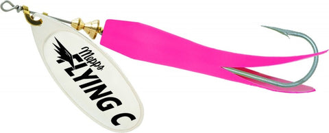 Mepps Flying C #5 7/8oz Silver Blade Pink Sleeve FC78 HP-S