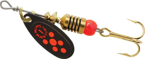 Mepps Black Fury 1/8oz Fl Red Dot BF1 FL