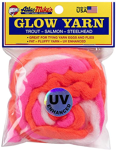 Atlas Fishing Glow Yarn Rainbow UV
