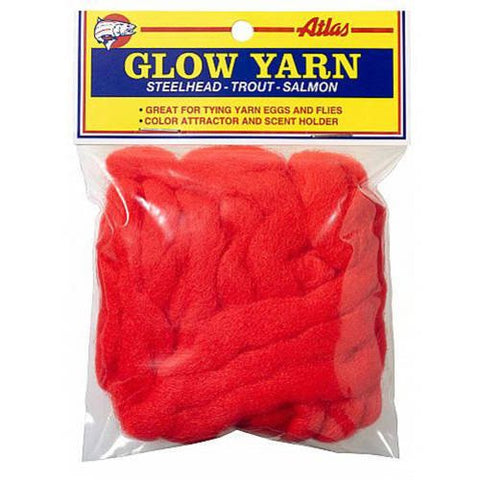 Atlas-Mike's Glow Yarn, Flame Red UV Enhanced