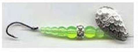 Mack's Lure 09190 Wedding Ring Hammered Flo Nickel Chartreuse, #4