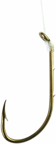 Eagle Claw 139-6 Baitholder Snelled Fish Hook, Bronze SIze 6 6ct