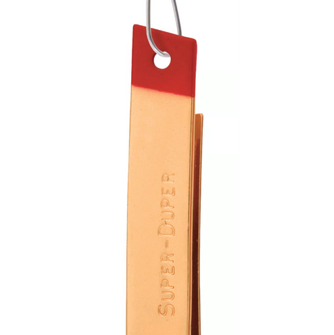 Luhr Jensen Super Duper Spoon, Brass Red Head 1 1/2"