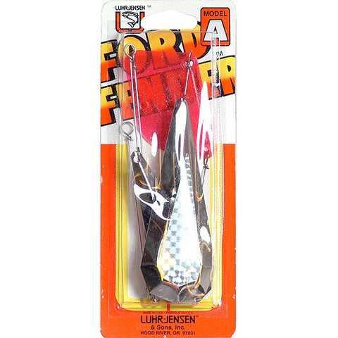 Luhr Jensen Ford Fender Model A Lake Troll 22" Nickel/Silver Prism-Lite Blades