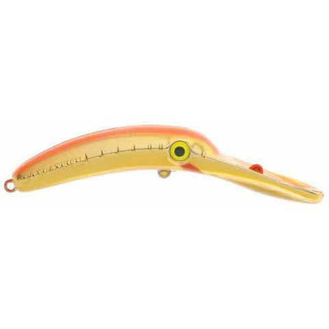 Yakima Bait Mag Lip, 3.5, Metallic Gold Flame