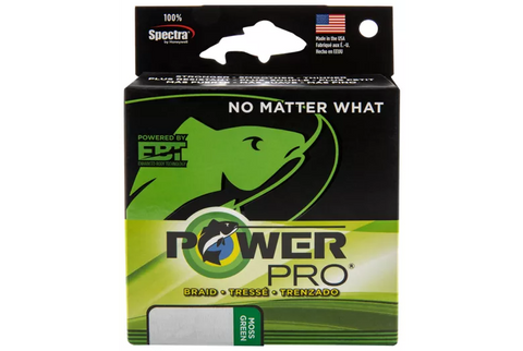 PowerPro Braided Spectra Fiber Micro Filament Line - 150 Yards - 30 lbs. - Moss Green