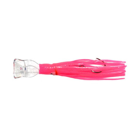 Mack's 40581 Pre-Tied Wiggle Hoochie Fishing Bait Hot Pink Glo