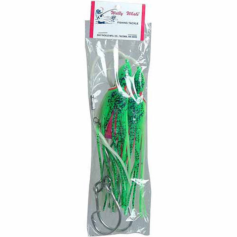 Zak Tackle (Wally Whale) Double Drop with Squid Rigs Green Glo