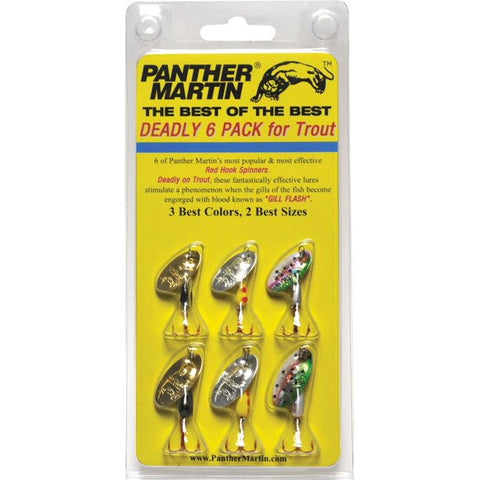 Panther Martin Best of the Best Trout Lure Kit, Assorted, 6Pk