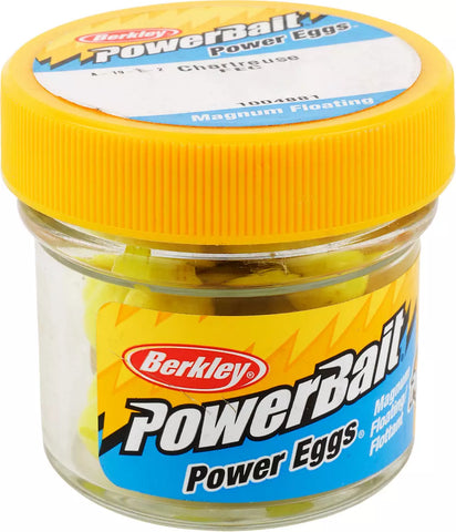 Berkley PowerBait Magnum Floating Power Eggs Chartreuse .5oz