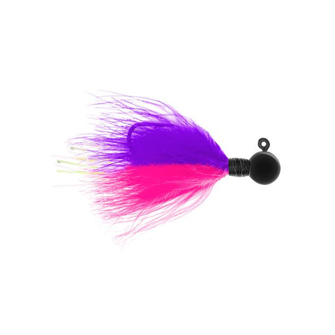 Danielson Salmon/Steelhead Marabou Fishing Jigs, Purple/Pink/Black, 1/