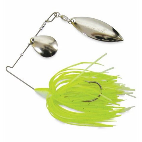 Culprit Chartreuse/White 1/4oz Fishing Spinnerbait Freshwater Lure 108