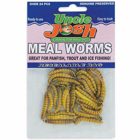 Uncle Josh preserved golden meal worms - great for bluegill crappie fishing