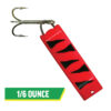 Jake's Spin-A-Lure Neo Red with Black Stripes 1/6oz