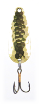 Double X Tackle Pot-O-Gold Spoon Hammered Brass 1/4oz