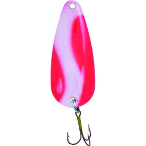 Double X Tackle Pot-o-gold Bass & Trout Spoon Fishing Lure, Red/White Stripe, 1/2 oz., Fishing Spoons